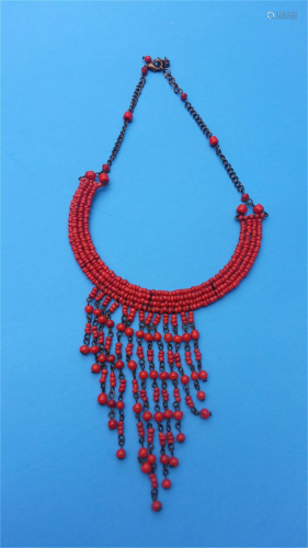 ANTIQUE Coral Necklace