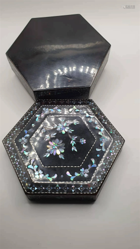 Lacquer Mother of Pearl inlaid box