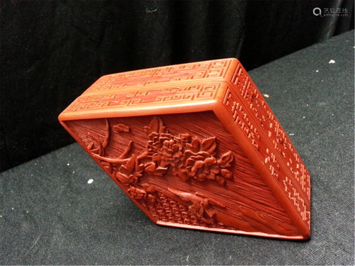 Chinese Cinnabar Lacquered box