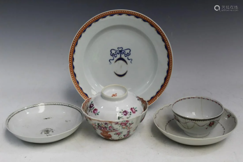 Group of Chinese Export Porcelains