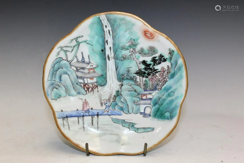 Chinese Famille Rose Porcelain Dish