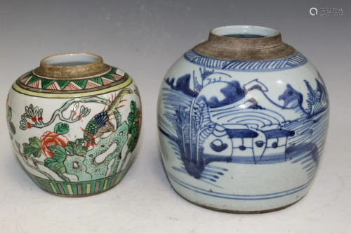 Two Chinese Porcelain Jars