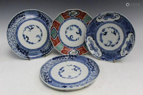 Four Japanese Porcelain Dishes