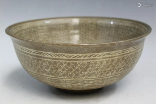Korean Celadon Pottery Bowl