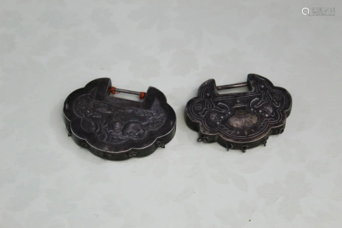 Two Chinese Silver Pendants
