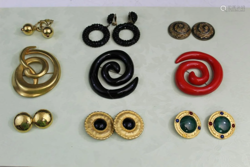Earrings and Pins