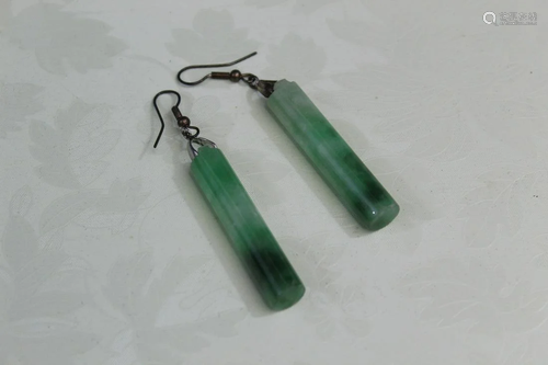 Chinese Jadeite Earrings