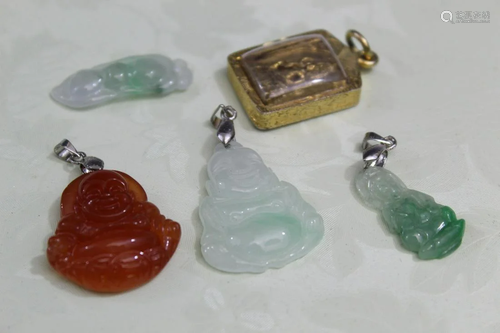 5 Chinese Pendants