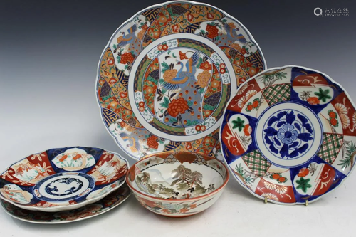 Five Japanese Porcelain Dishes