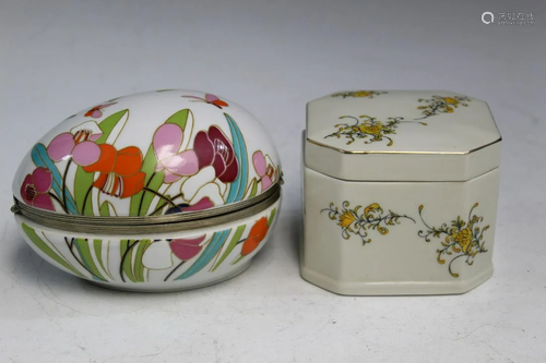 Two Porcelain Boxes