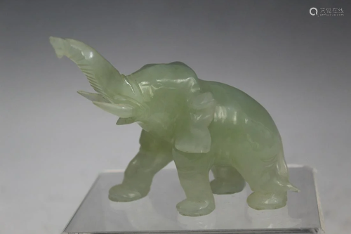 Chinese Carved Stone Elephant