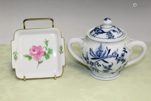 Two European Porcelain Items