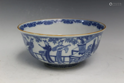 Japanese Blue and White Porcelain Bowl