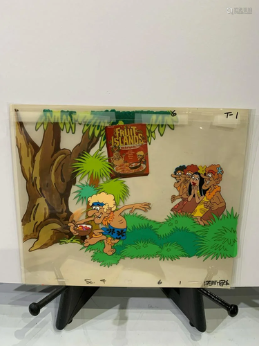 Vintage Ralston Fruit Islands original hand painted cels