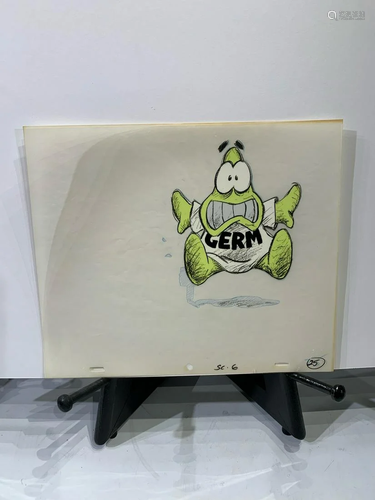 Vintage original hand painted cel of "Germ" from &...