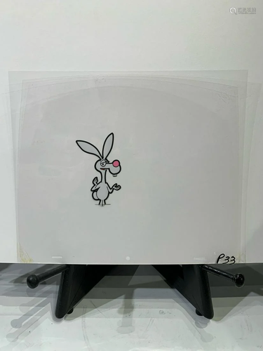 Vintage original hand painted cel of the small rabbit from C...