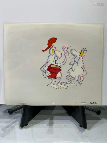 Vintage original hand painted cel of two "Soggies"...