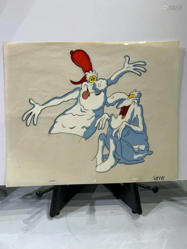 Vintage original hand painted cel of two "Soggies"...