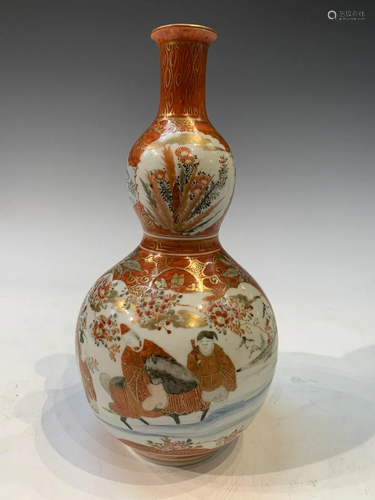 Japanese Meiji Period Double Gourd Vase