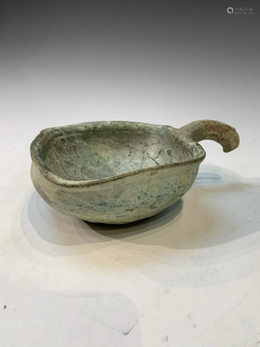 Chinese Archaic Glazed Pottery Libation Cup