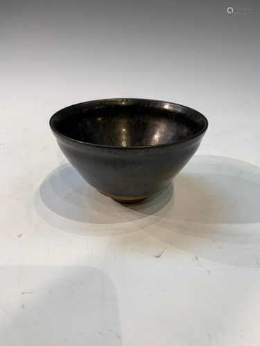 Asian Black Glazed Tea Bowl