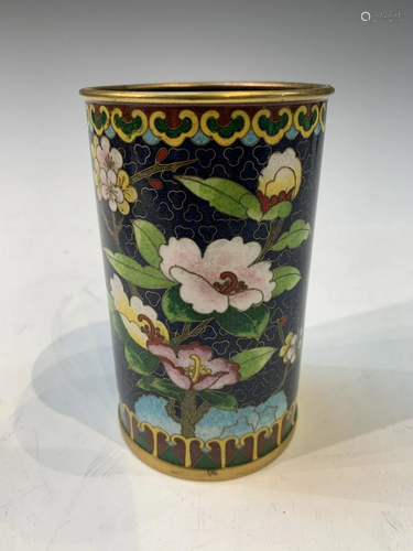 Chinese Cloisonne Brush pot