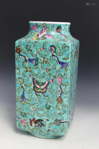 Chinese Porcelain Square Vase