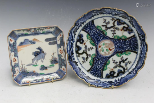 Two Japanese Porcelain Dishes