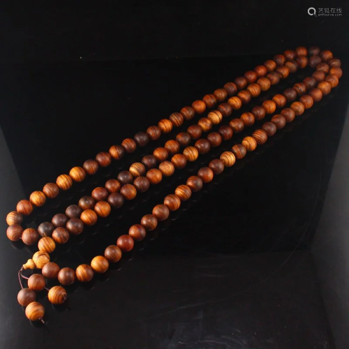 Vintage Ox Bone Beads Prayer Bracelet