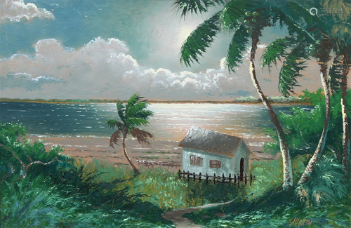 Samuel Newton (b 1948) Florida Highwayman Painting