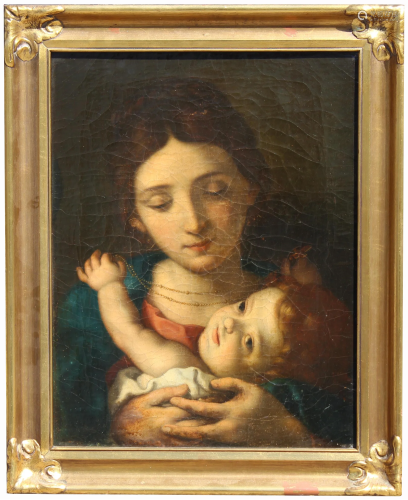 18th C. Old Master Painting, Madonna and Child