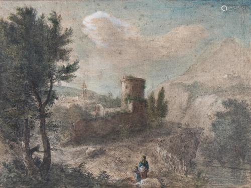 Attributed Jean-Honore Fragonard (1732-1806)