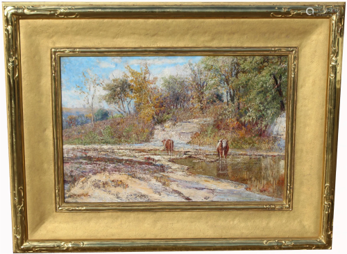 Metcalf, Large Impressionist Landscape