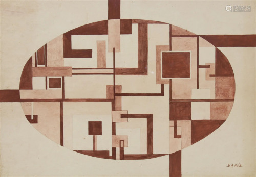 Sandu Darie (Cuban, 1908-1991) Concretism Abstract