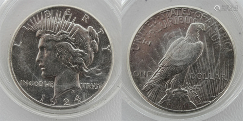 1924-S Peace Silver Dollar