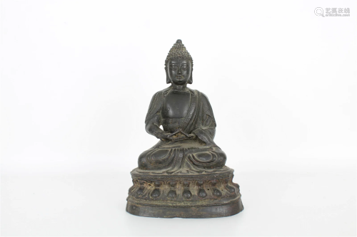 Marked, Early Antique Seated Buddha Figure