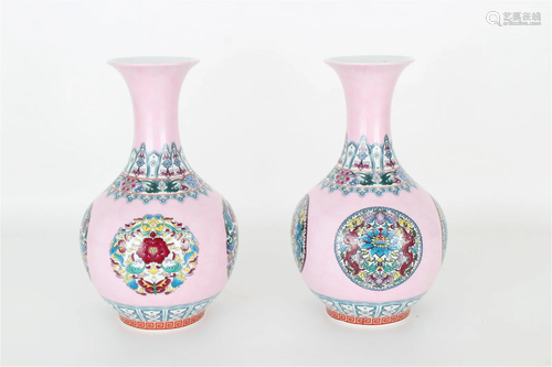 Pair, Chinese Porcelain Vases