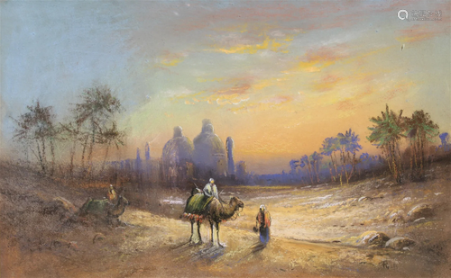 Signed Orientalist Pastel of Egypt