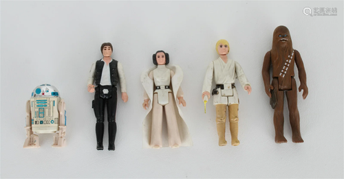 (5) Assorted 1977 STAR WARS Action Figures