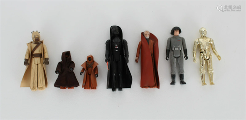 (7) Assorted 1977 STAR WARS Action Figures