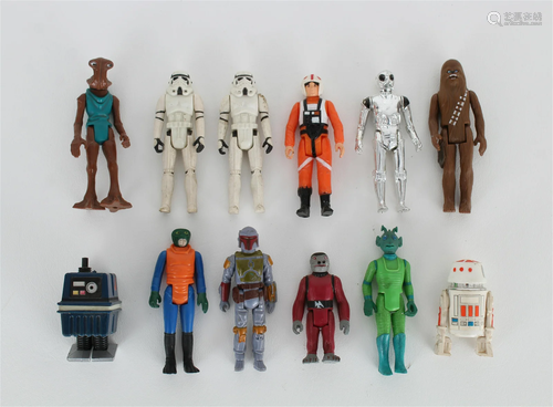 (12) Assorted 1977 STAR WARS Action Figures