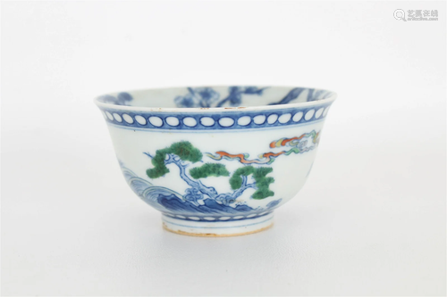 Chinese doucai cup, Yongzheng mark