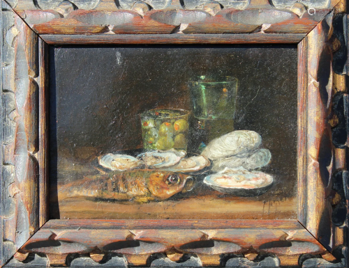 Antique Still Life Painting, Signed