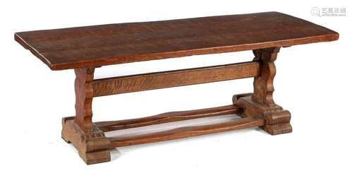 Solid oak monastery coffee table