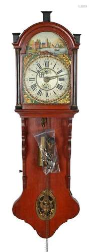 Frisian tail clock with painted dial