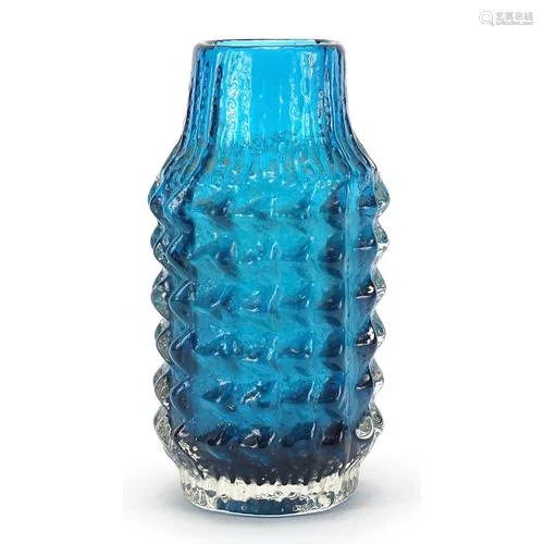 Geoffrey Baxter for Whitefriars, pineapple glass vase in kin...