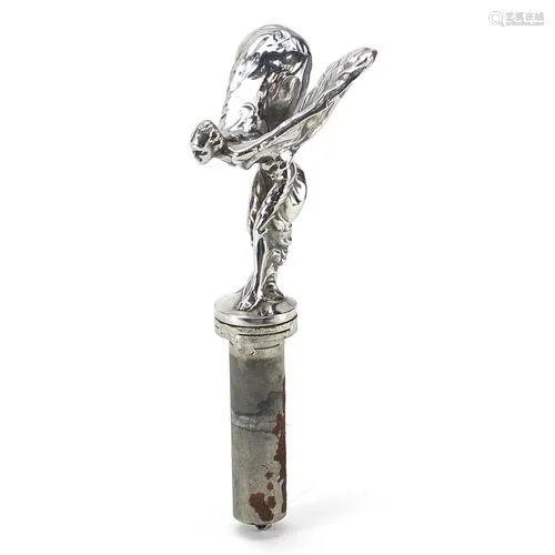 Motoring interest chrome plated Spirit of Ecstasy car mascot...