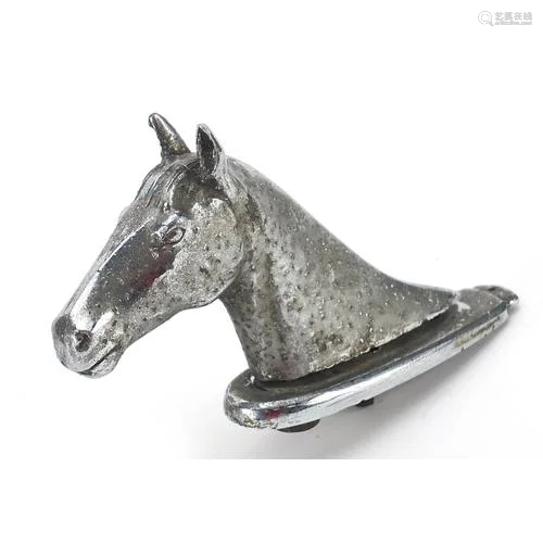 Motoring interest chrome plated car mascot in the form of a ...