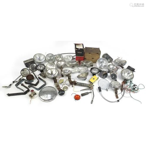 Large collection of vintage motoring interest vehicle parts ...