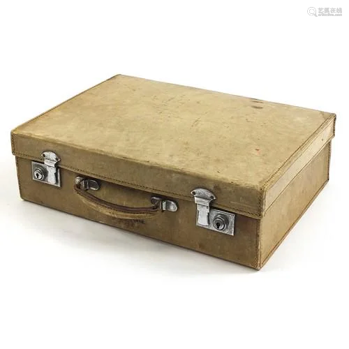 Vintage pigskin briefcase previously belonging to the Notori...